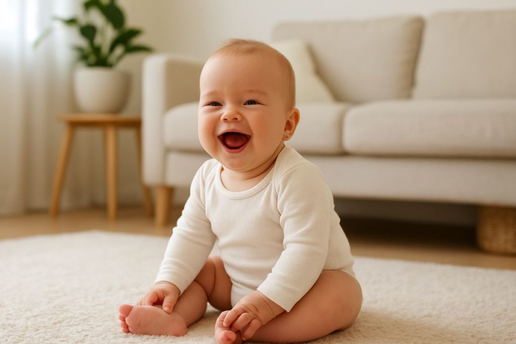 bébé heureux