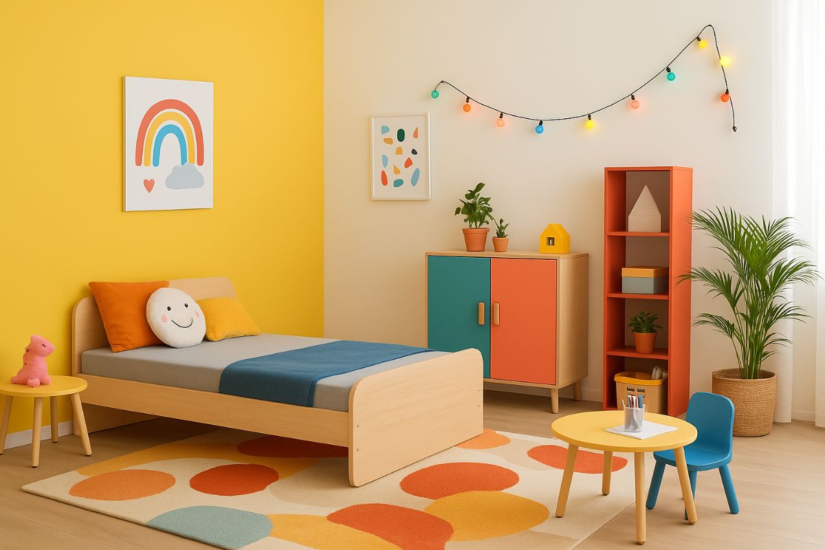 Chambre d'enfant colorée