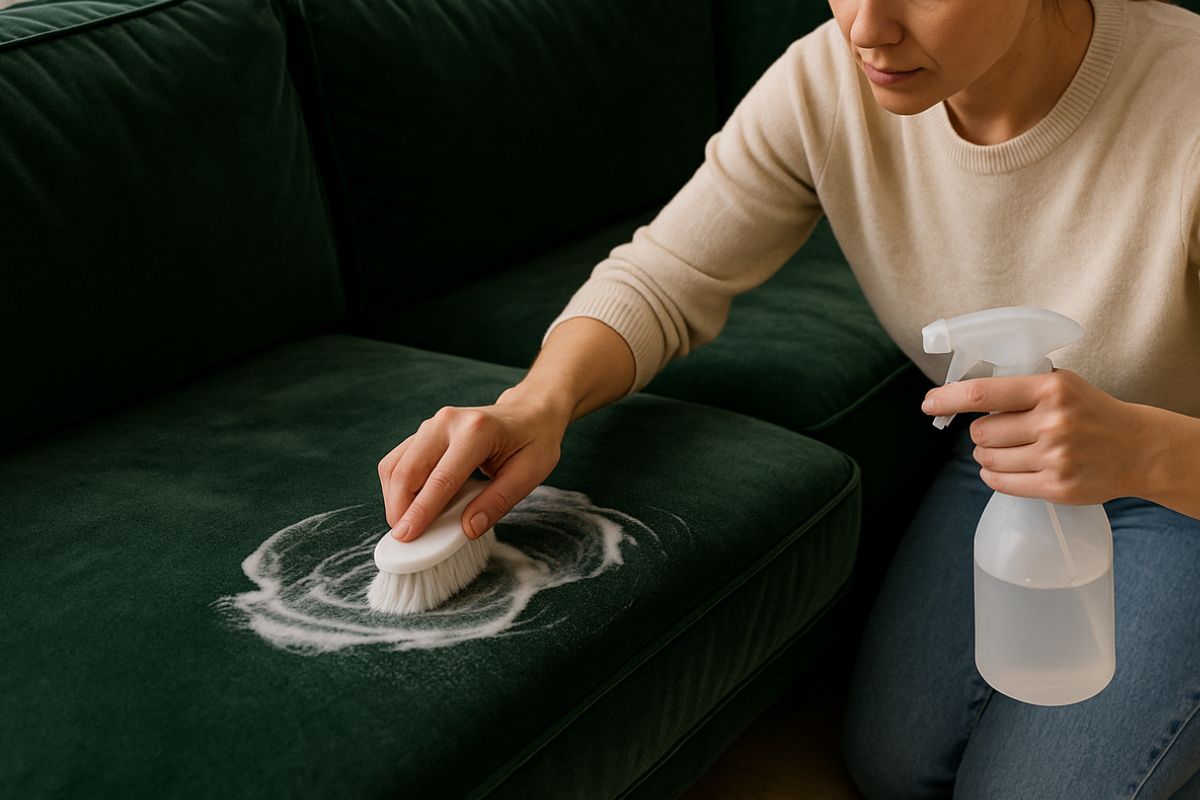 Nettoyer un canapé en velours