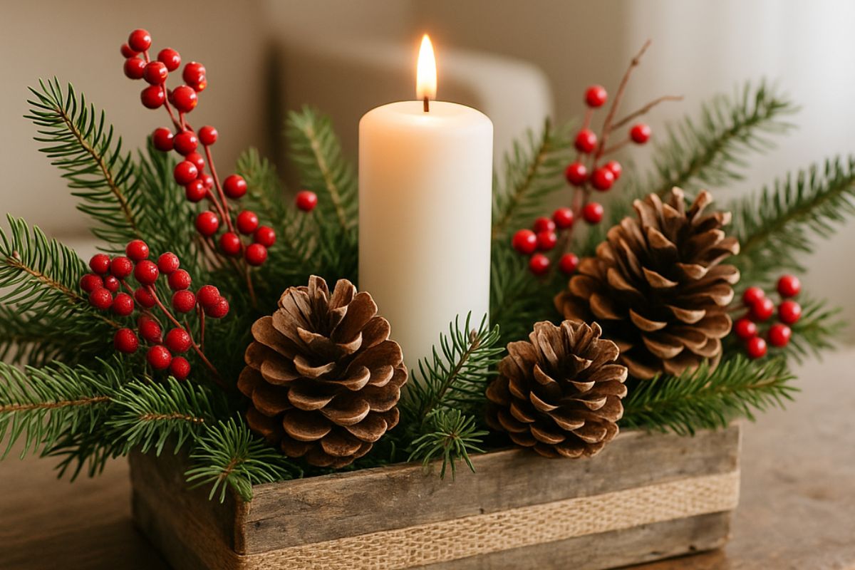 centre de table de noël