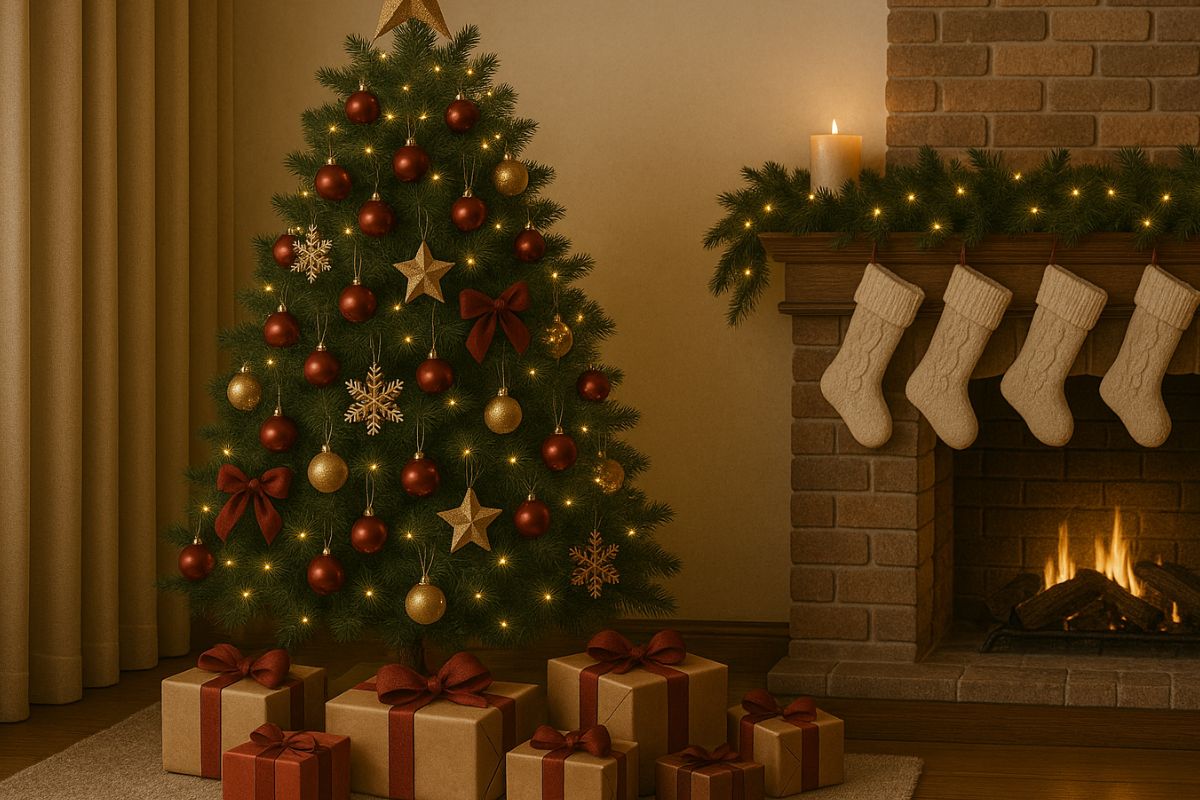 decoration sapin noël traditionnel