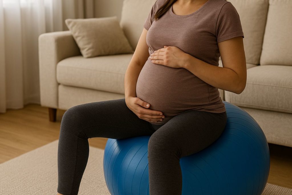 Les exercices de ballon pendant la grossesse