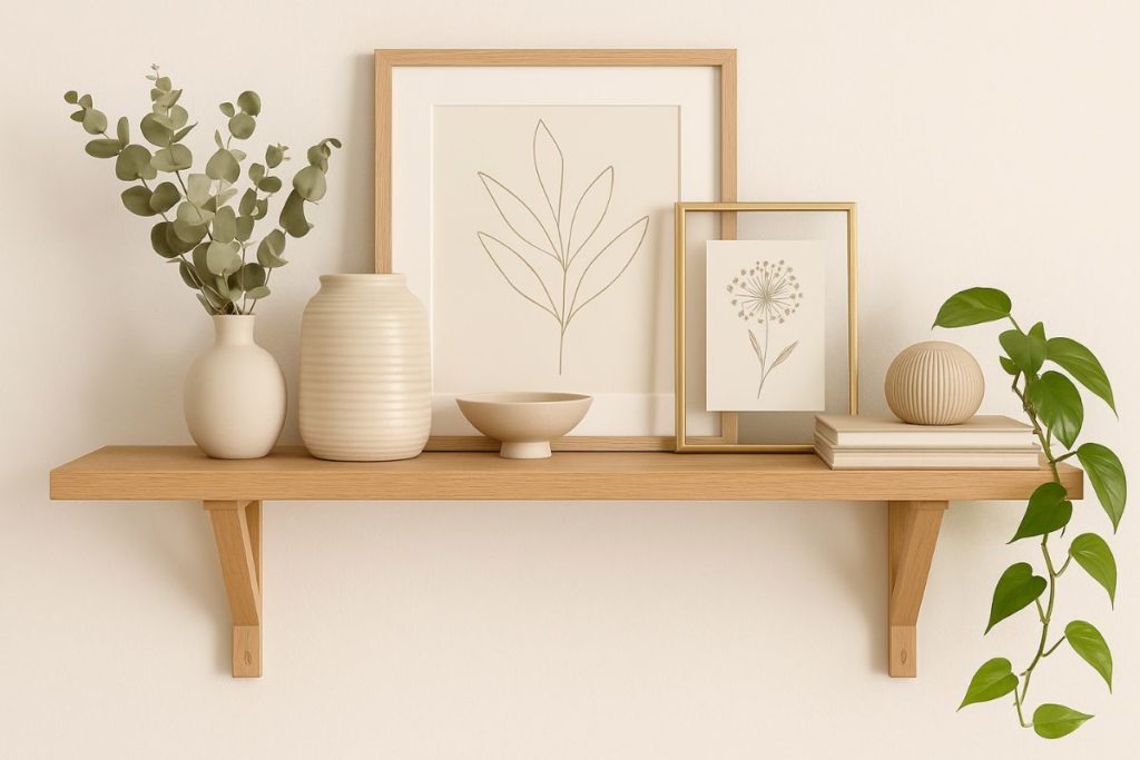 décorer une étagère murale