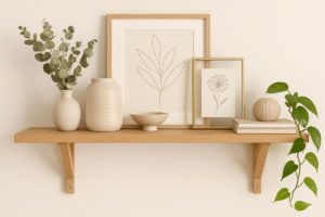 décorer une étagère murale