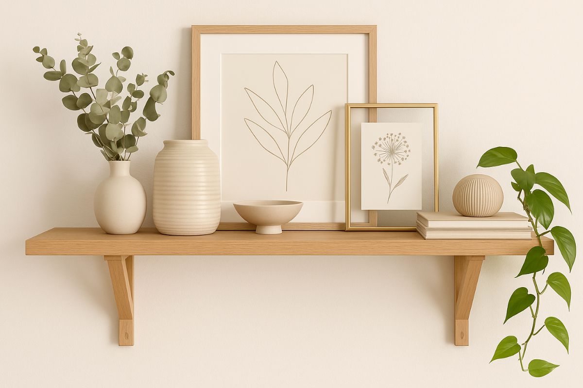 décorer une étagère murale