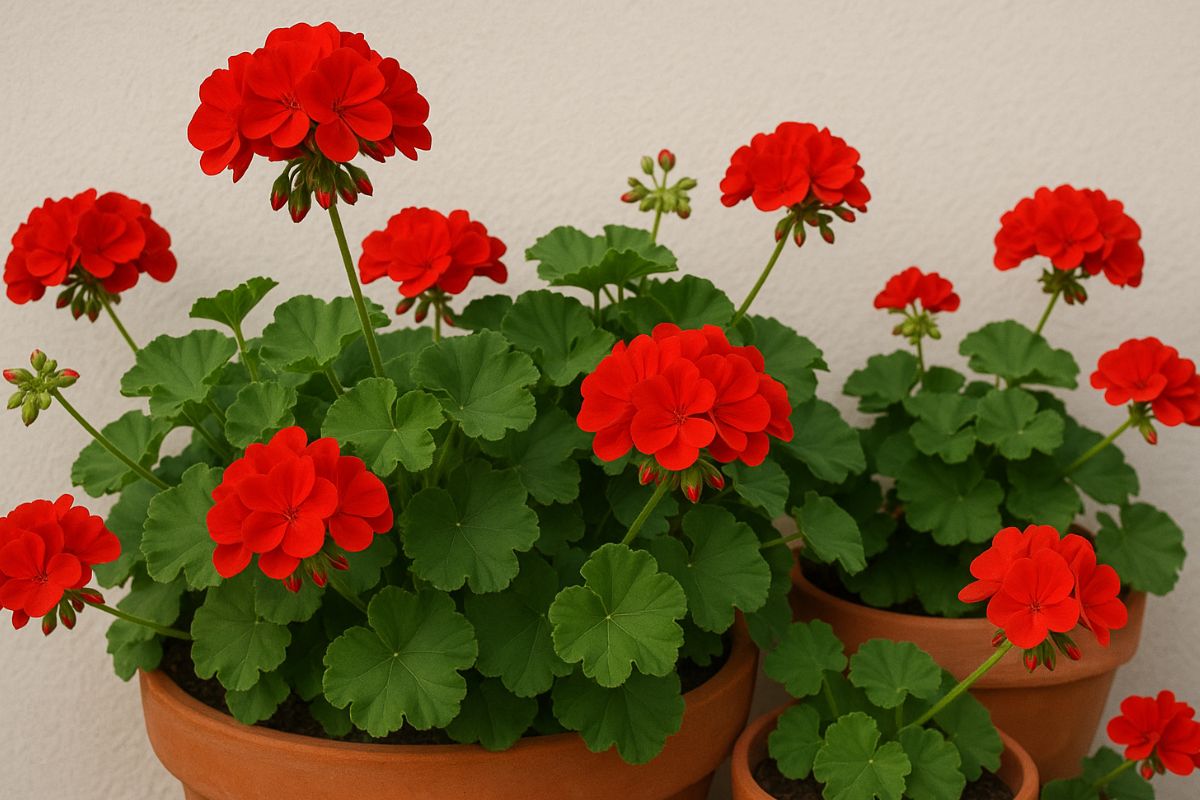 geraniums