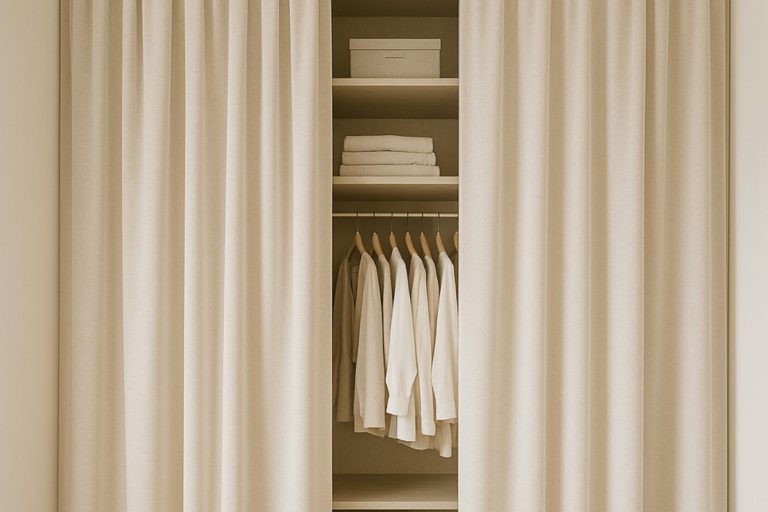 Dressing Rideaux Comment installer des rideaux devant son dressing ? - Mamandeco-blog